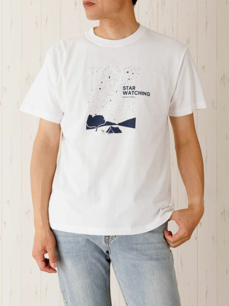 プリントクルーTシャツ 「夜の星空」 | INSPIRE ONLINE SHOP