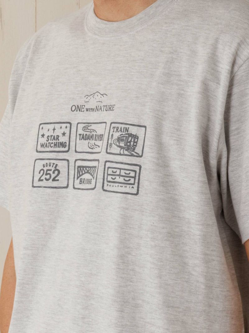 スクリブル スマイリーホテル プリントTシャツ プリントクルーTシャツ 「アイコン」 | INSPIRE ONLINE SHOP