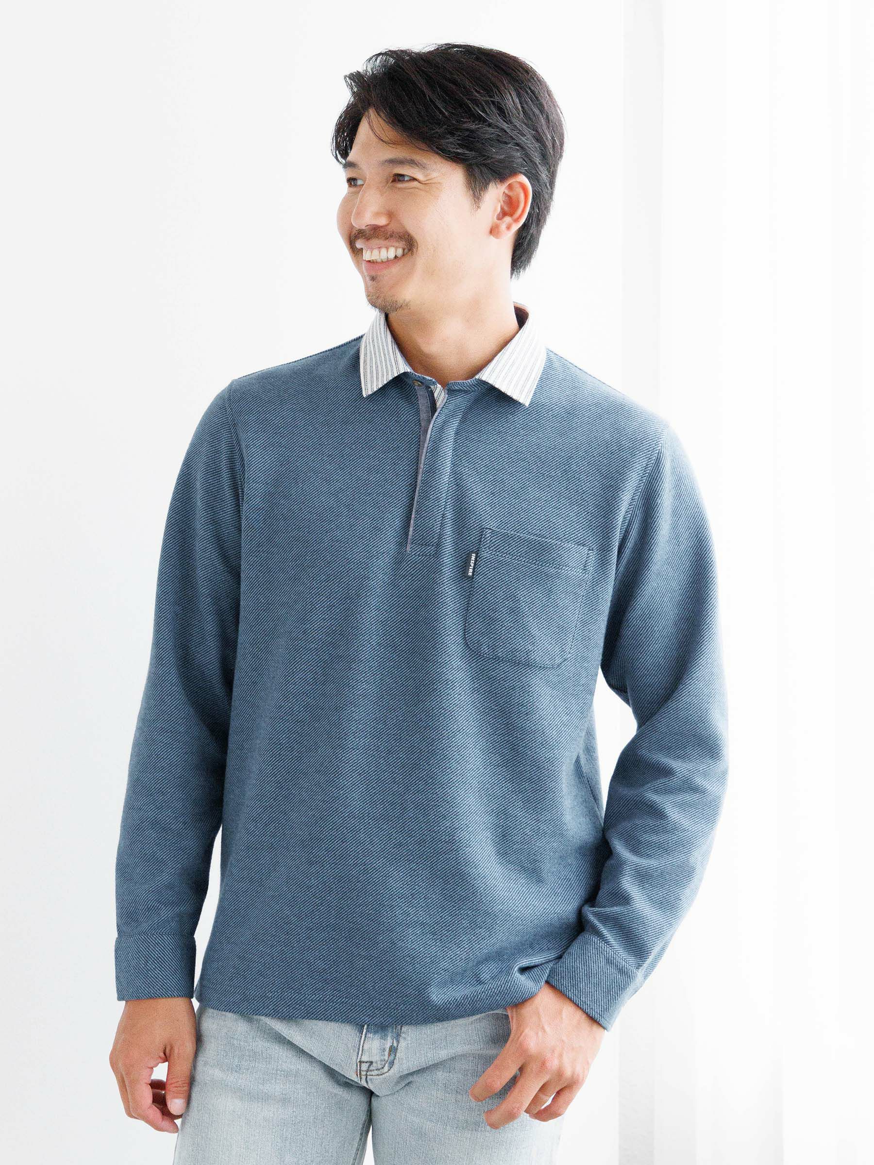 シャツ衿ファスナーポロシャツ | INSPIRE ONLINE SHOP