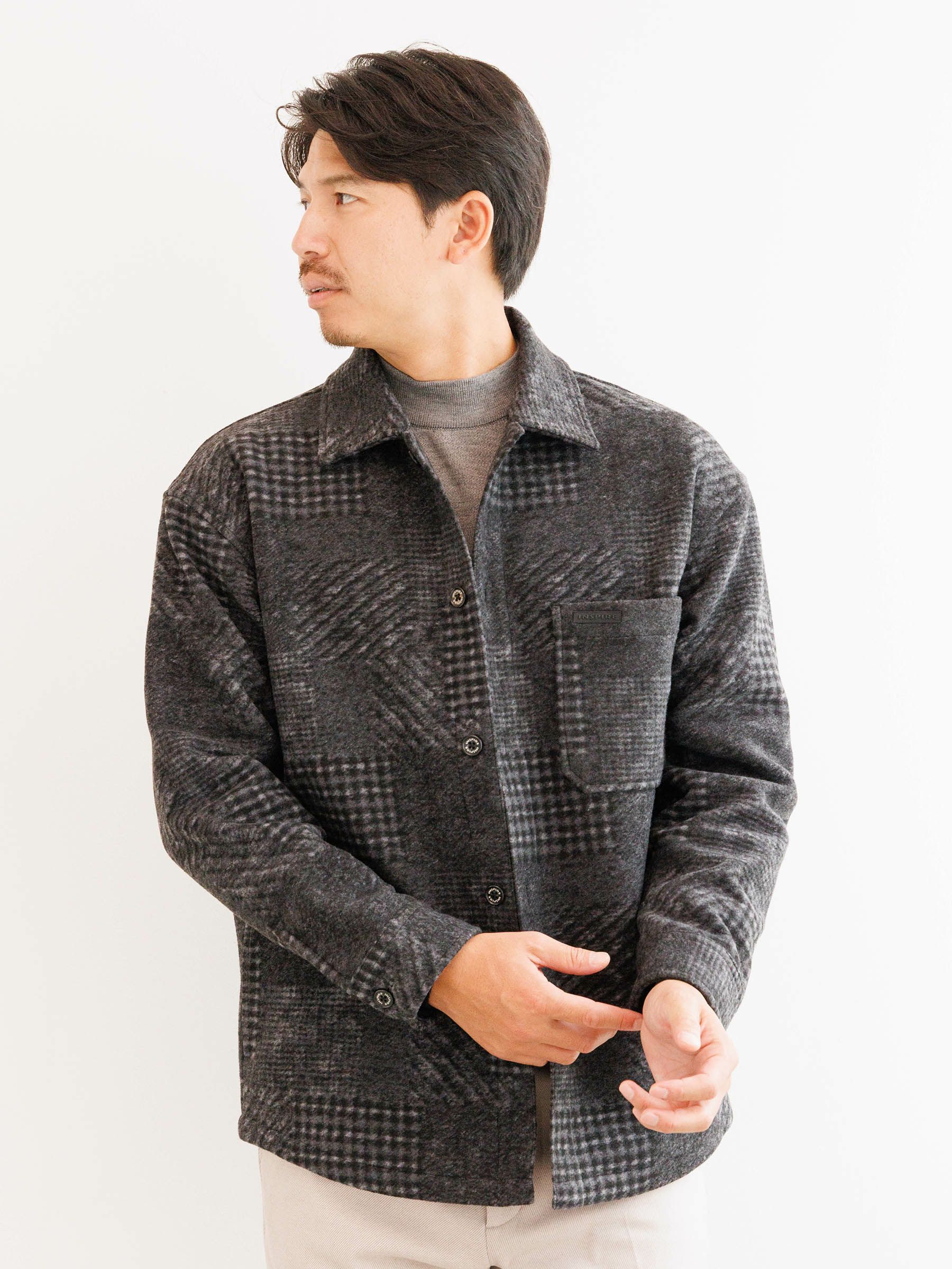 パッチワークJQシャツアウター | INSPIRE ONLINE SHOP