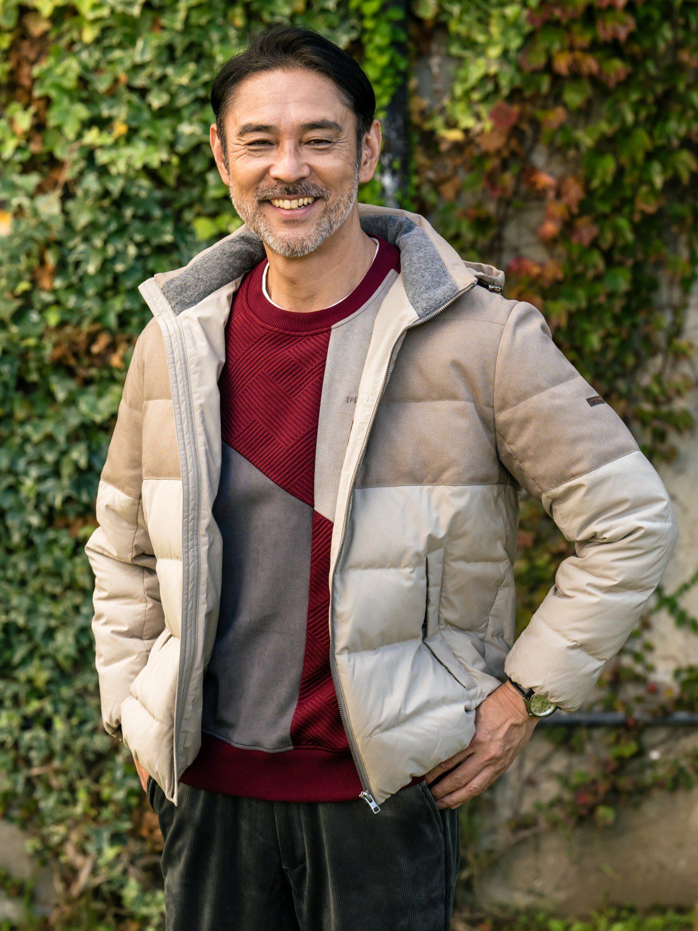 異素材切替フーディーダウンJK | INSPIRE ONLINE SHOP