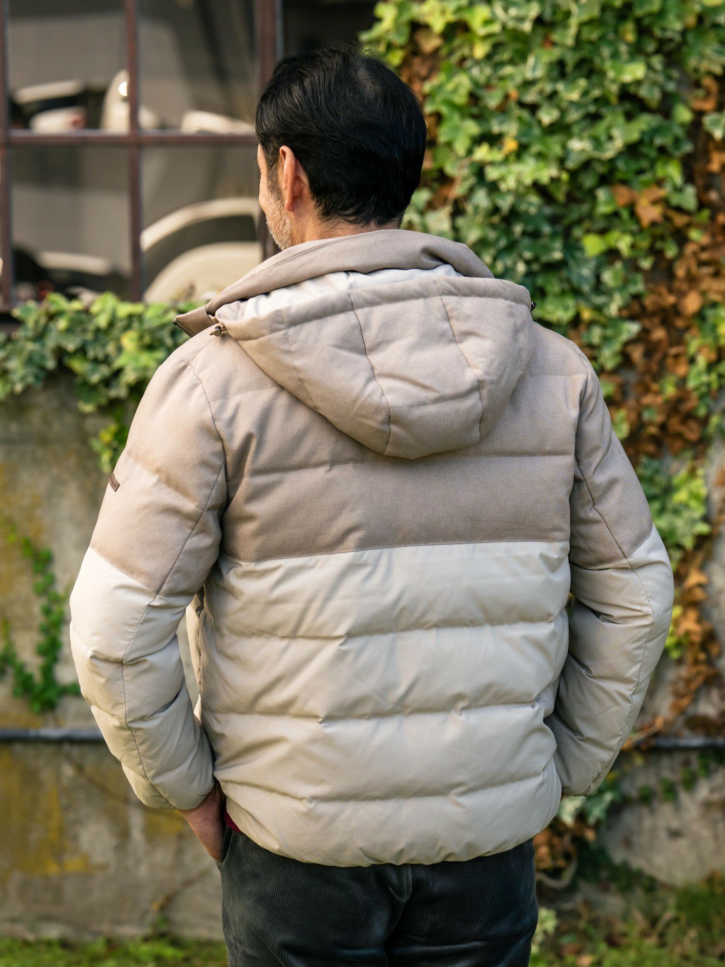 異素材切替フーディーダウンJK | INSPIRE ONLINE SHOP