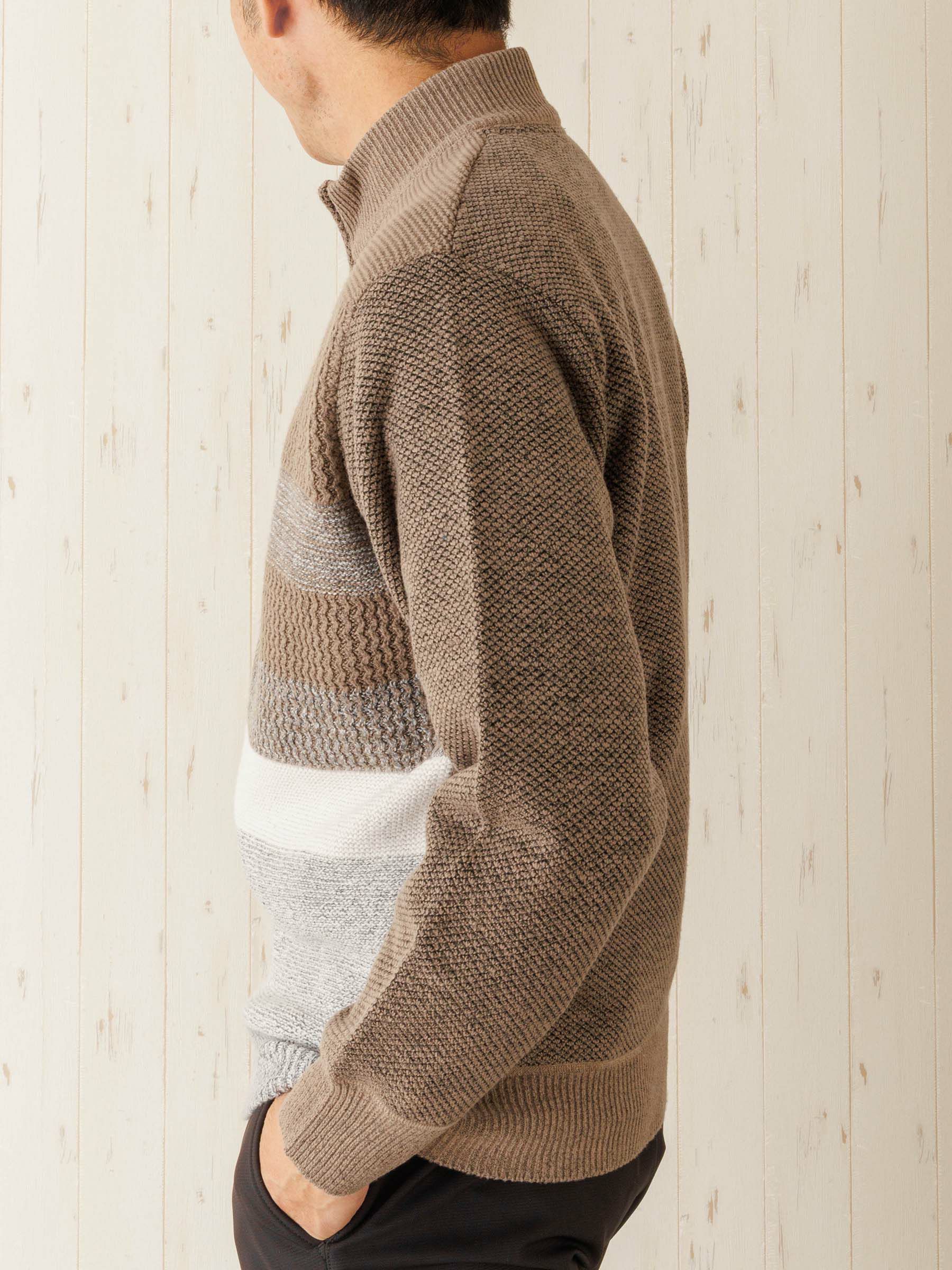 横編ボンディングZIP-UPトレーナー | INSPIRE ONLINE SHOP