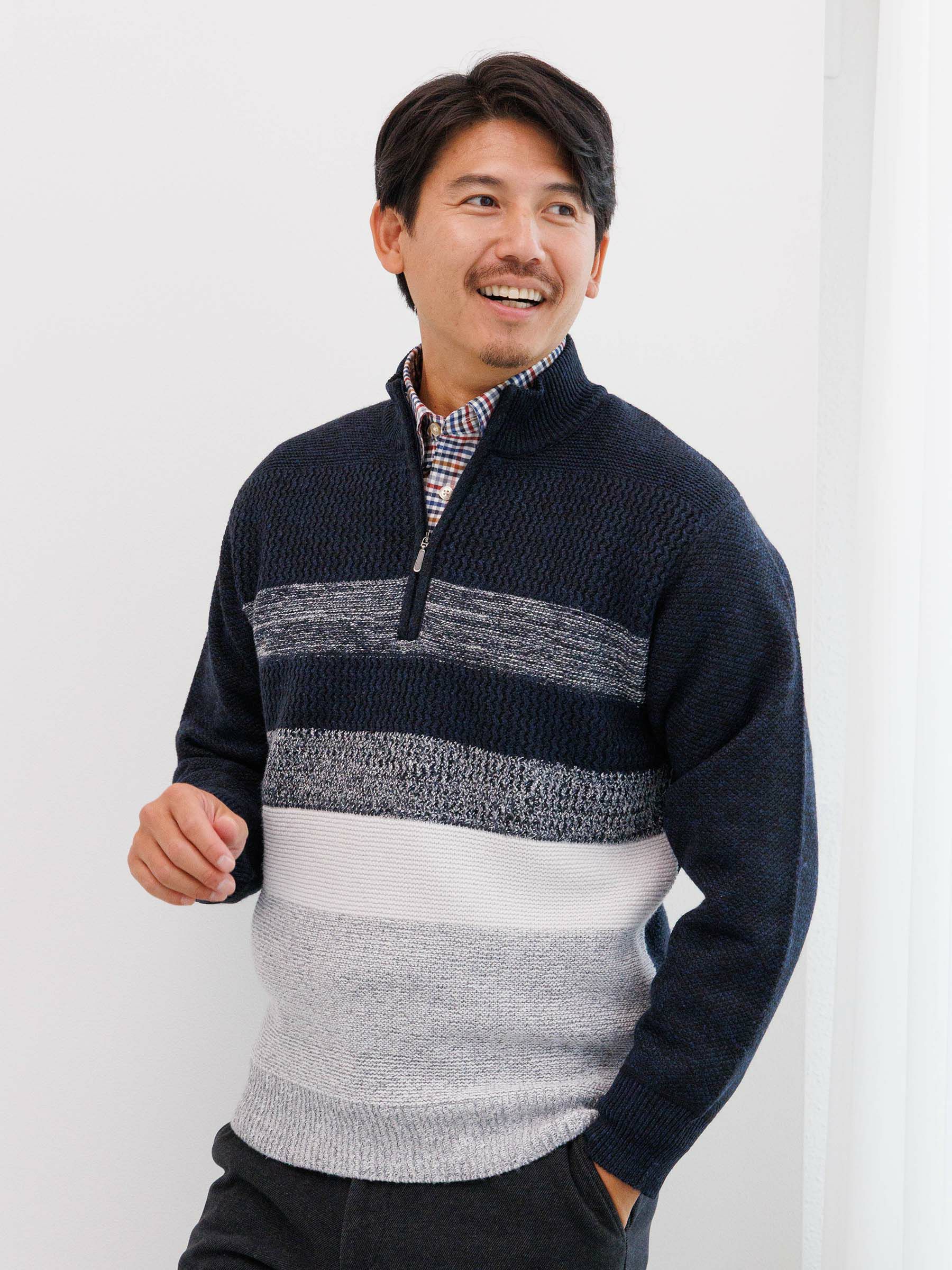 横編ボンディングZIP-UPトレーナー | INSPIRE ONLINE SHOP